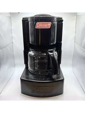 Coleman Black Camping Drip Coffee Maker 10 Cup Over Propane Stove Model 5008